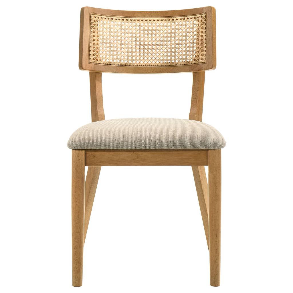Fabra Cane Back Side Chair Honey Wheat (Set of 2)