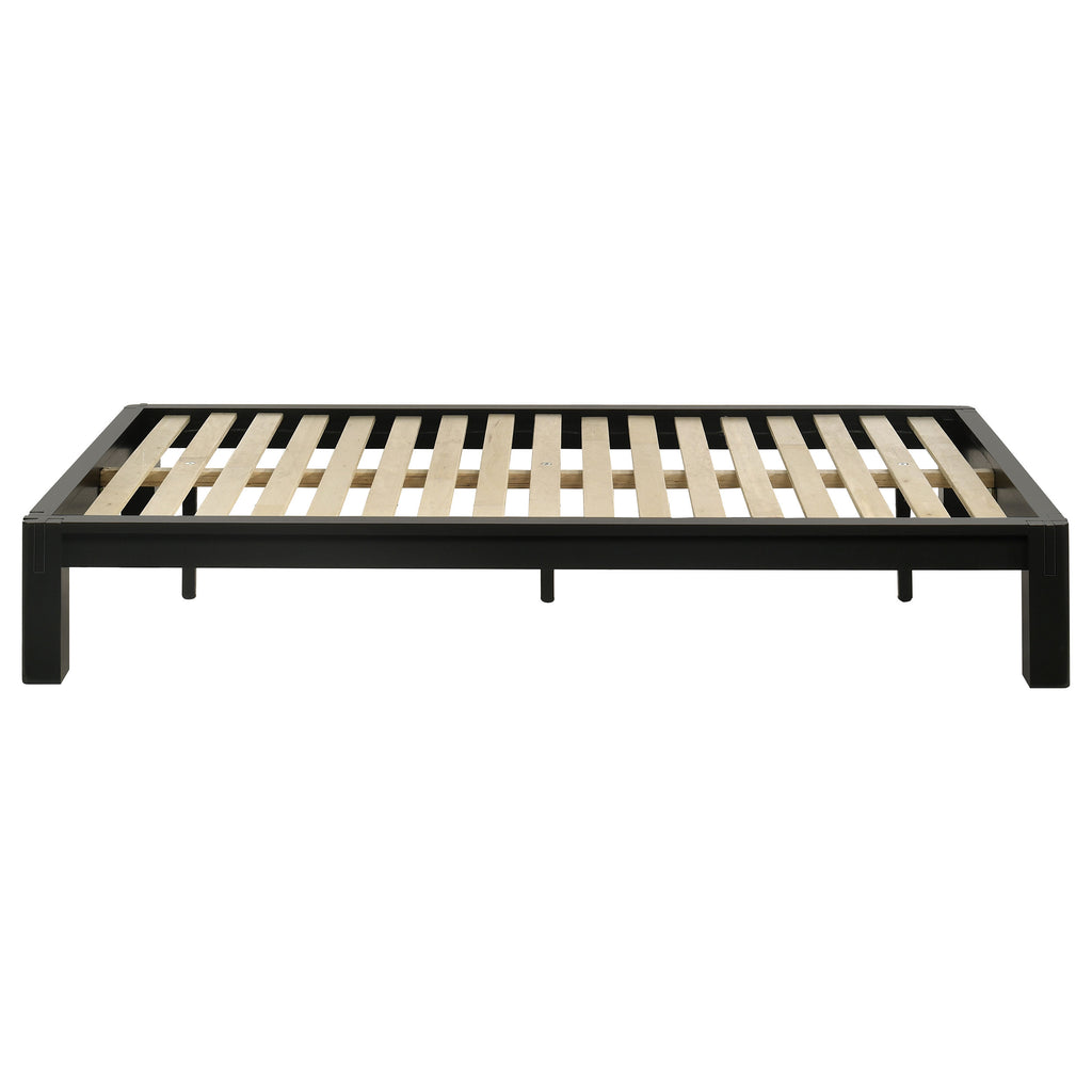 Gislen Twin Easy Assembly Wood Platform Bed Black