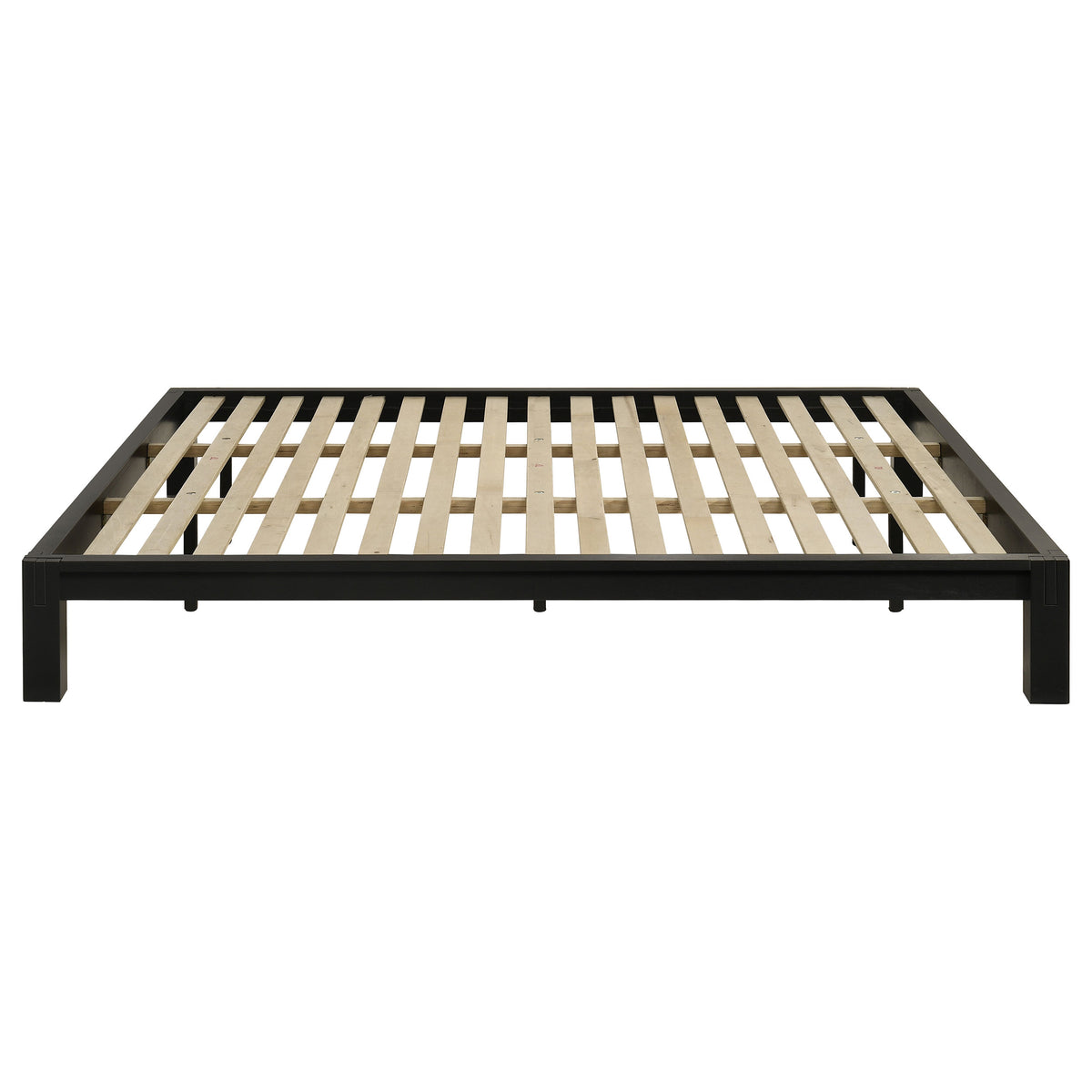 Gislen Eastern King Easy Assembly Wood Platform Bed Black
