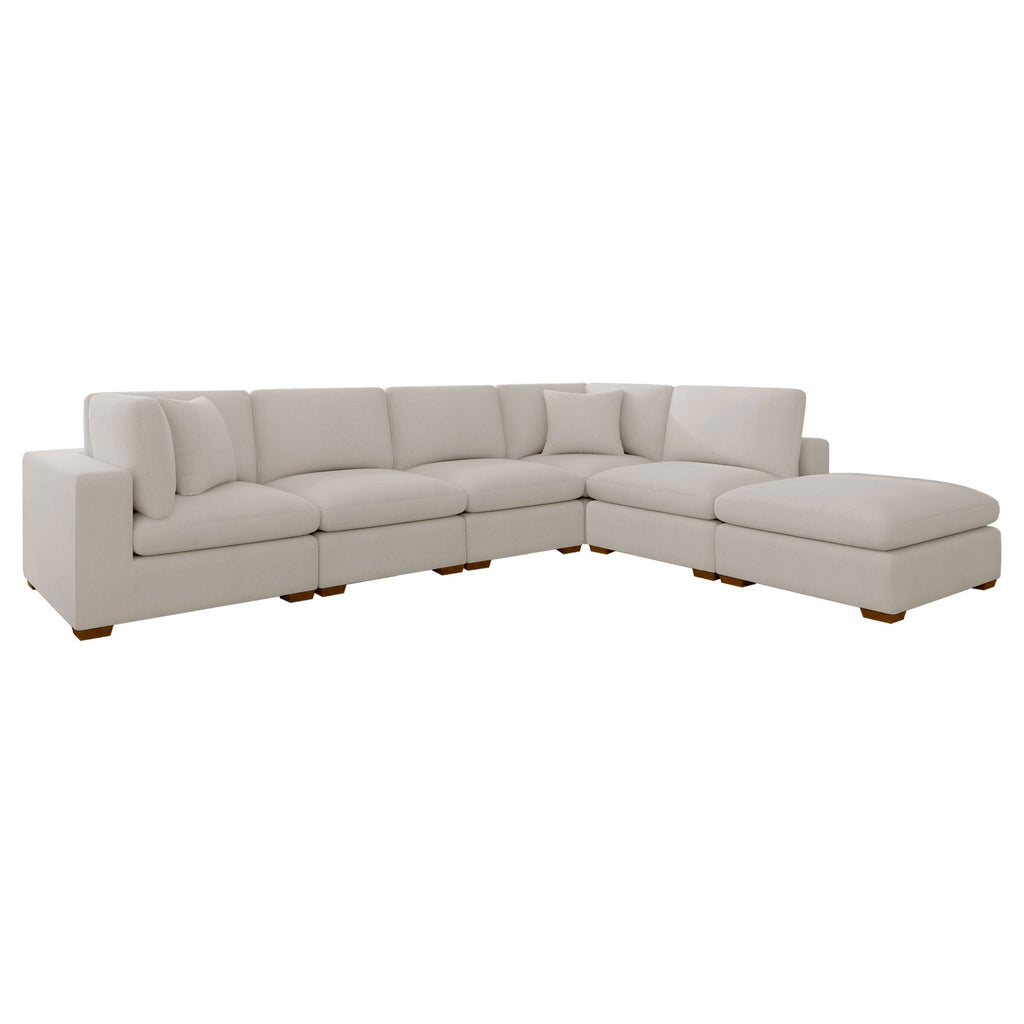 Cloud Lux 4-Piece Upholstered Modular Sectional Sofa