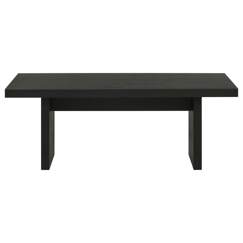Decker 47-Inch Rectangular Cocktail Coffee Table Black