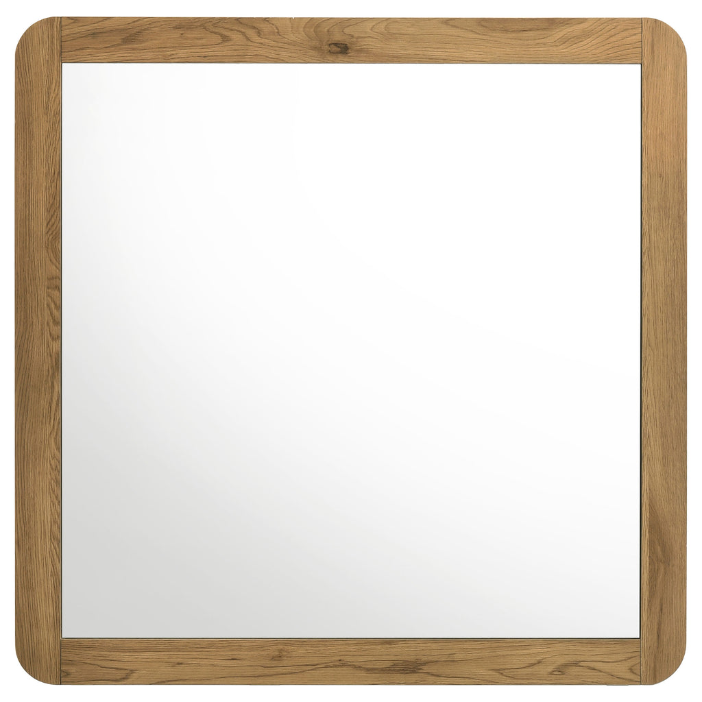 Bennett Bedroom Dresser Mirror Light Oak