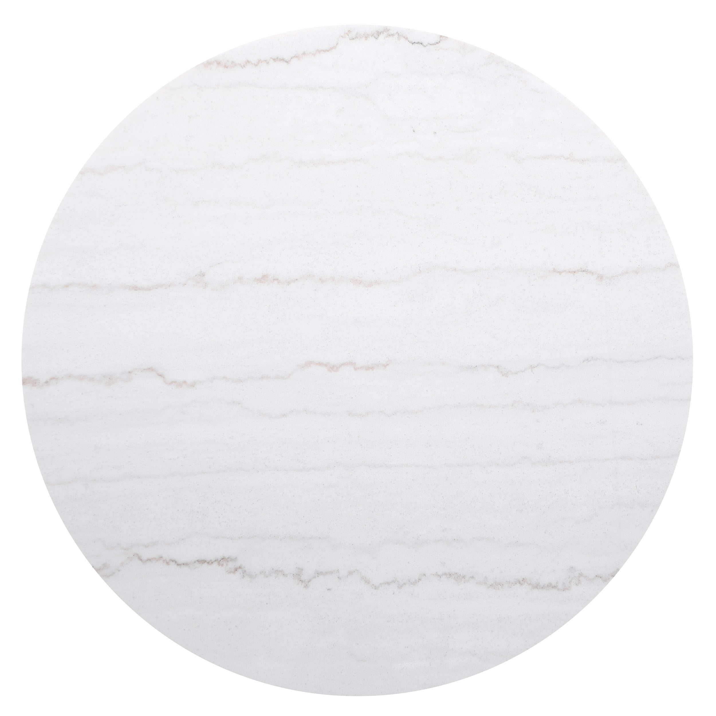 Jason Round White Marble Top Coffee Table Charcoal