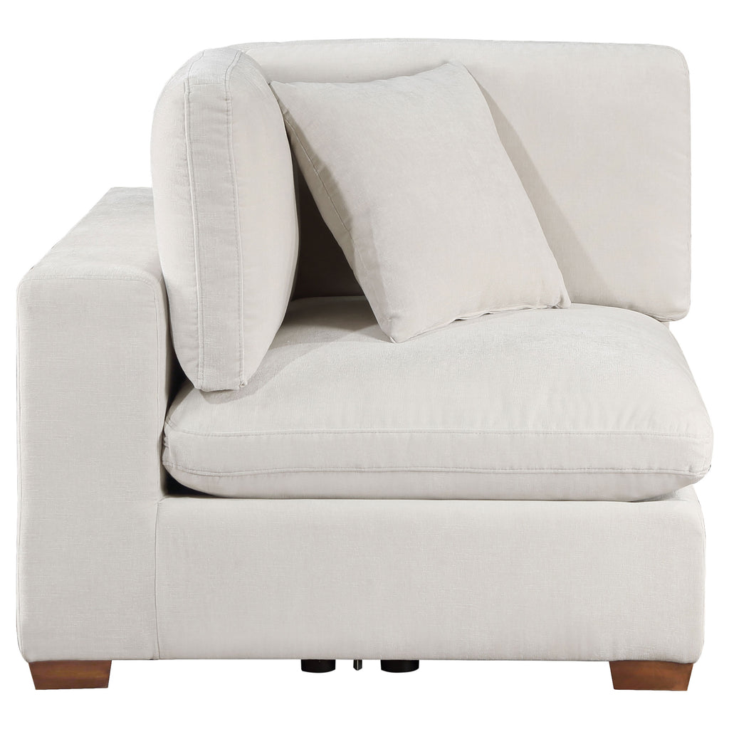 Cloud Lux Upholstered Corner Chair Sand Beige