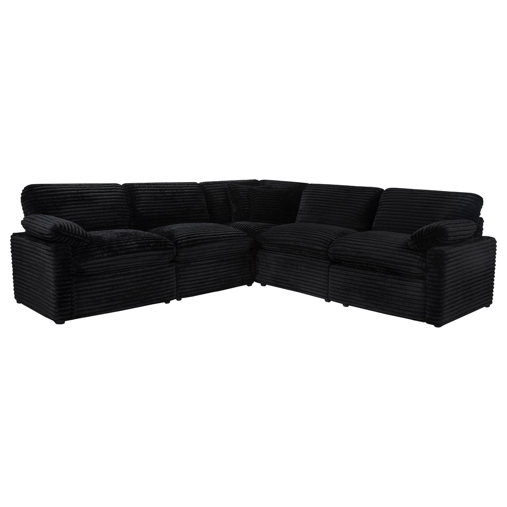 Collins 5-piece Modular Power Reclining Sectional Black