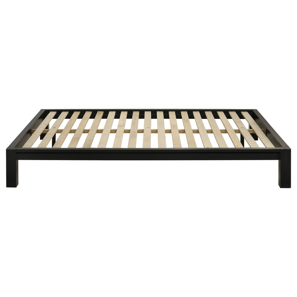 Gislen Queen Easy Assembly Wood Platform Bed Black