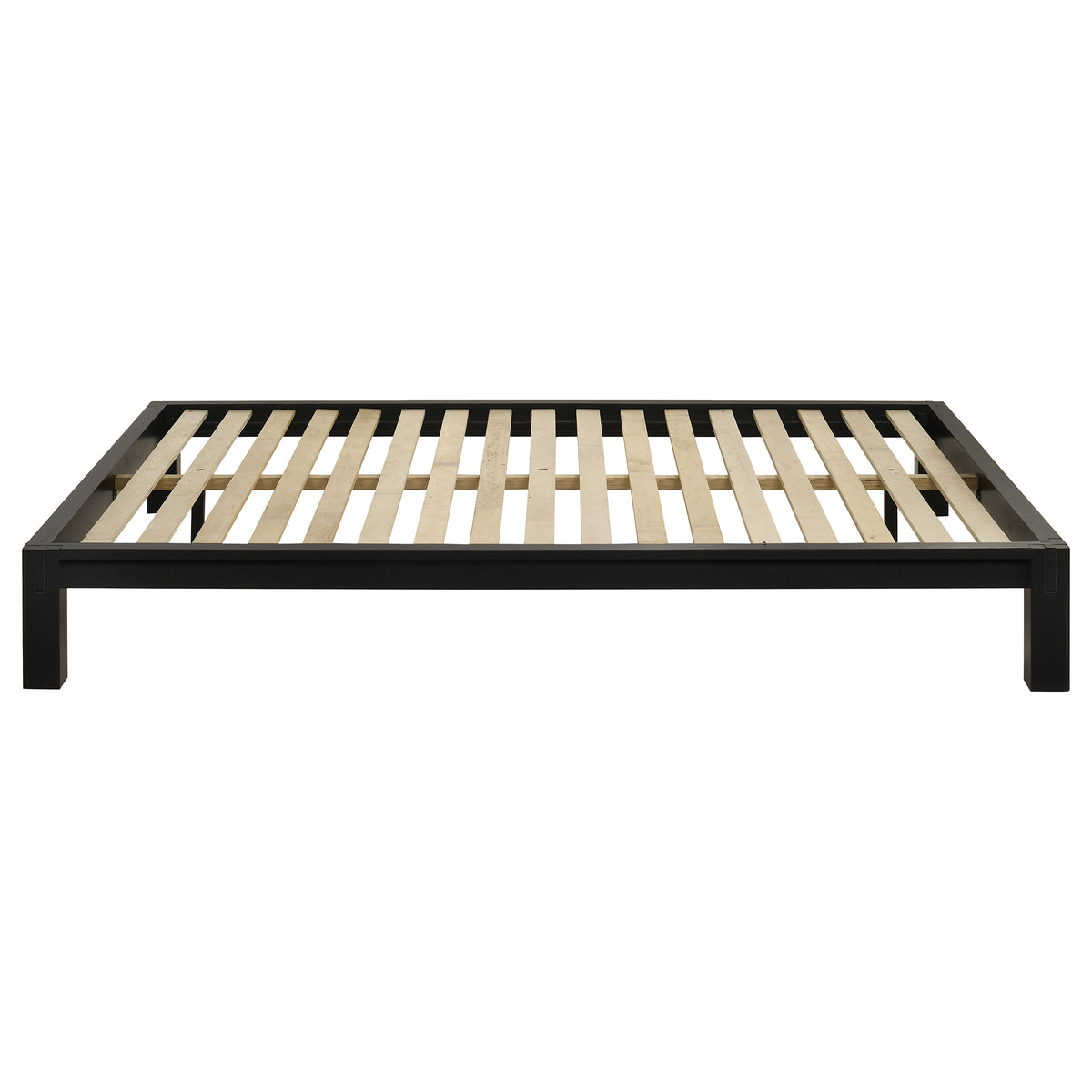 Gislen Queen Easy Assembly Wood Platform Bed Black