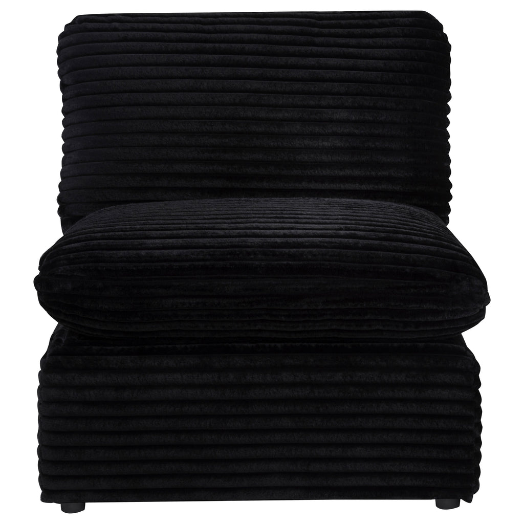 Collins Modular Armless Chair Black