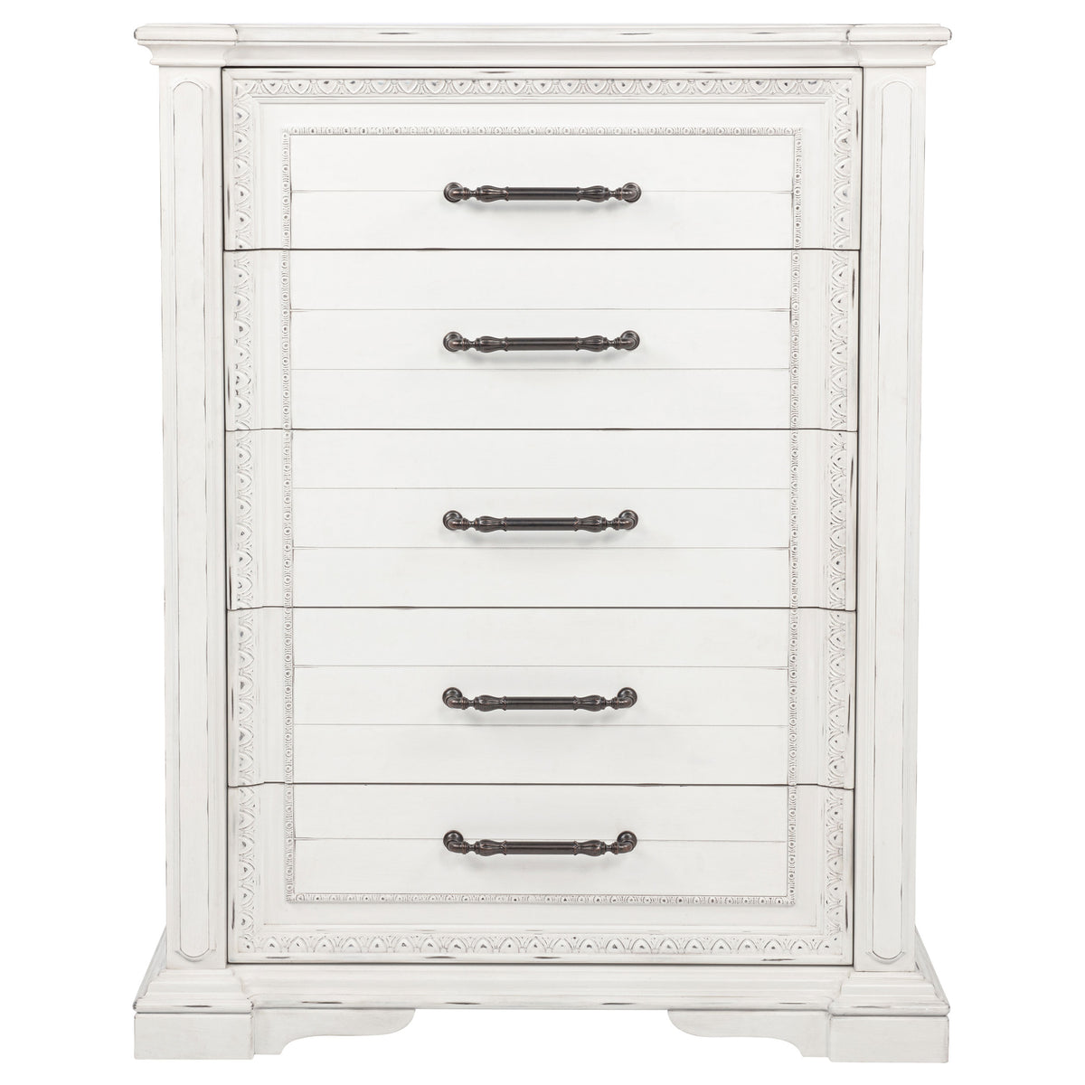 McKinney 5-drawer Bedroom Chest of Drawers Vintage White