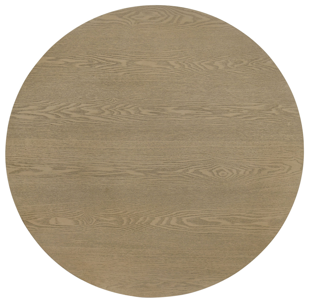 Hamlyn Round Fluted Occasional Cocktail Coffee Table Natural Oak