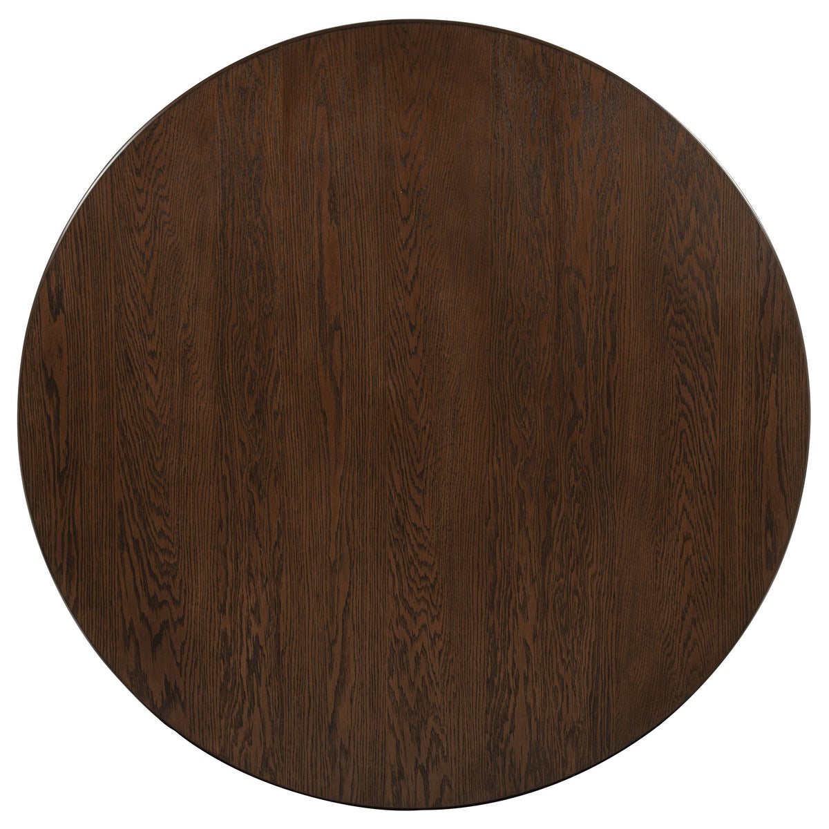 Faulkner 48-inch Round Wood Dining Table Brown Oak