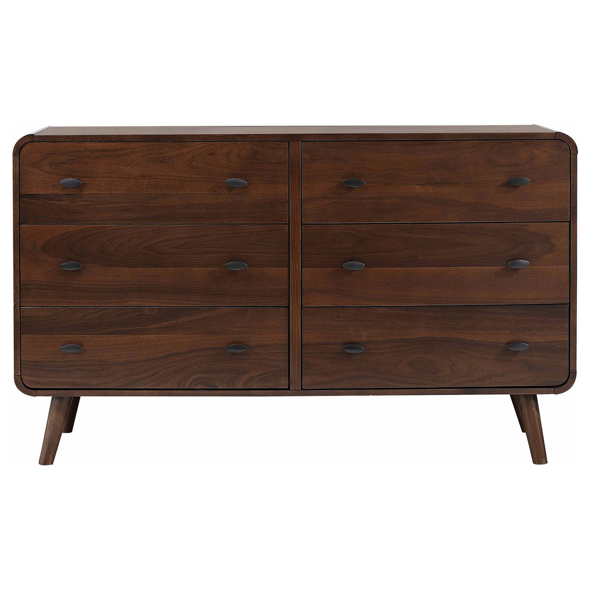 Robyn 6-drawer Bedroom Dresser Dark Walnut