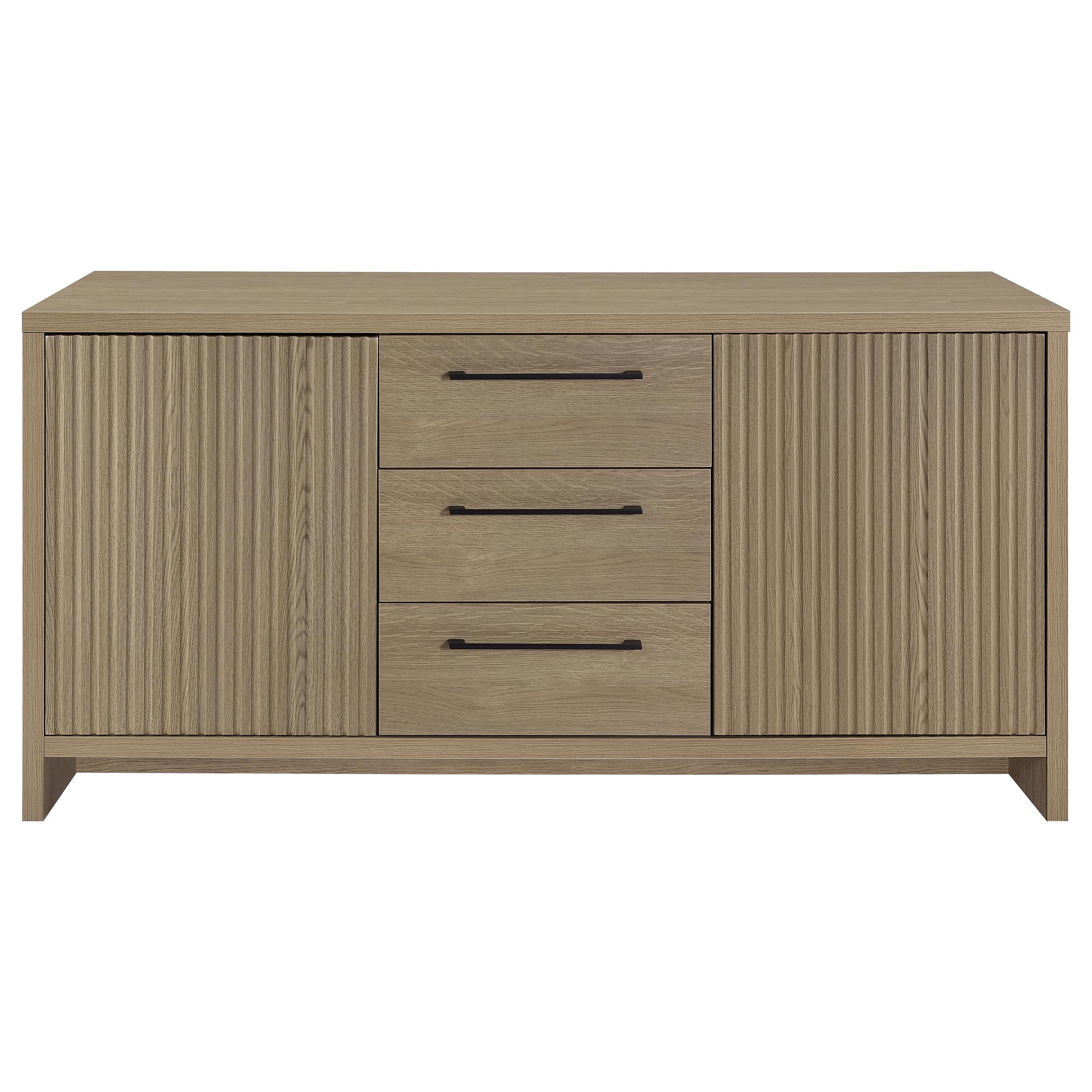 Amery 3-drawer Accent Storage Cabinet Console Latte