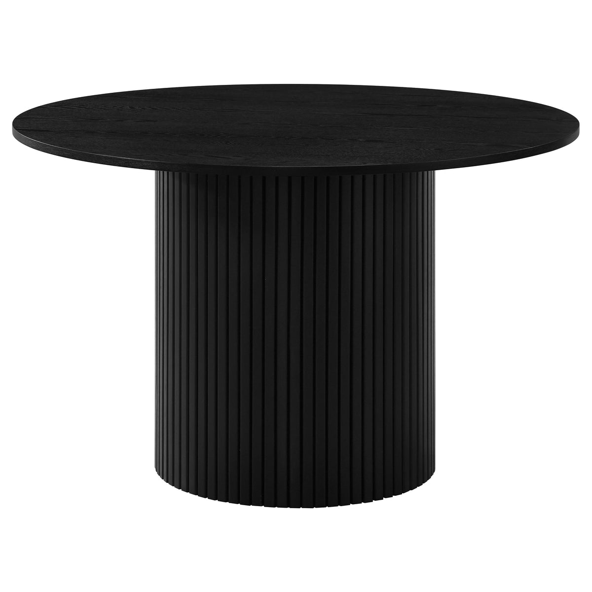 Hamlyn 5-piece Round Wood Dining Set Cream and Black