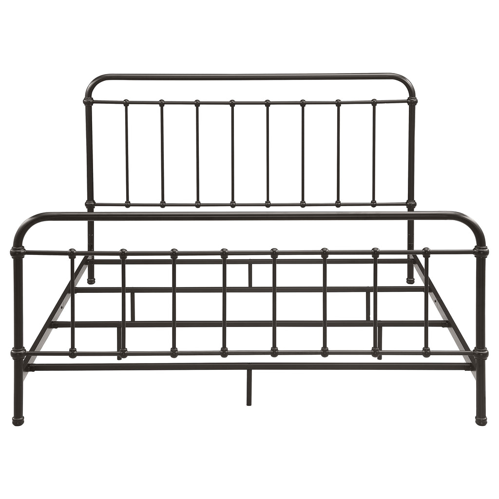 Livingston Metal Eastern King Open Frame Bed Dark Bronze