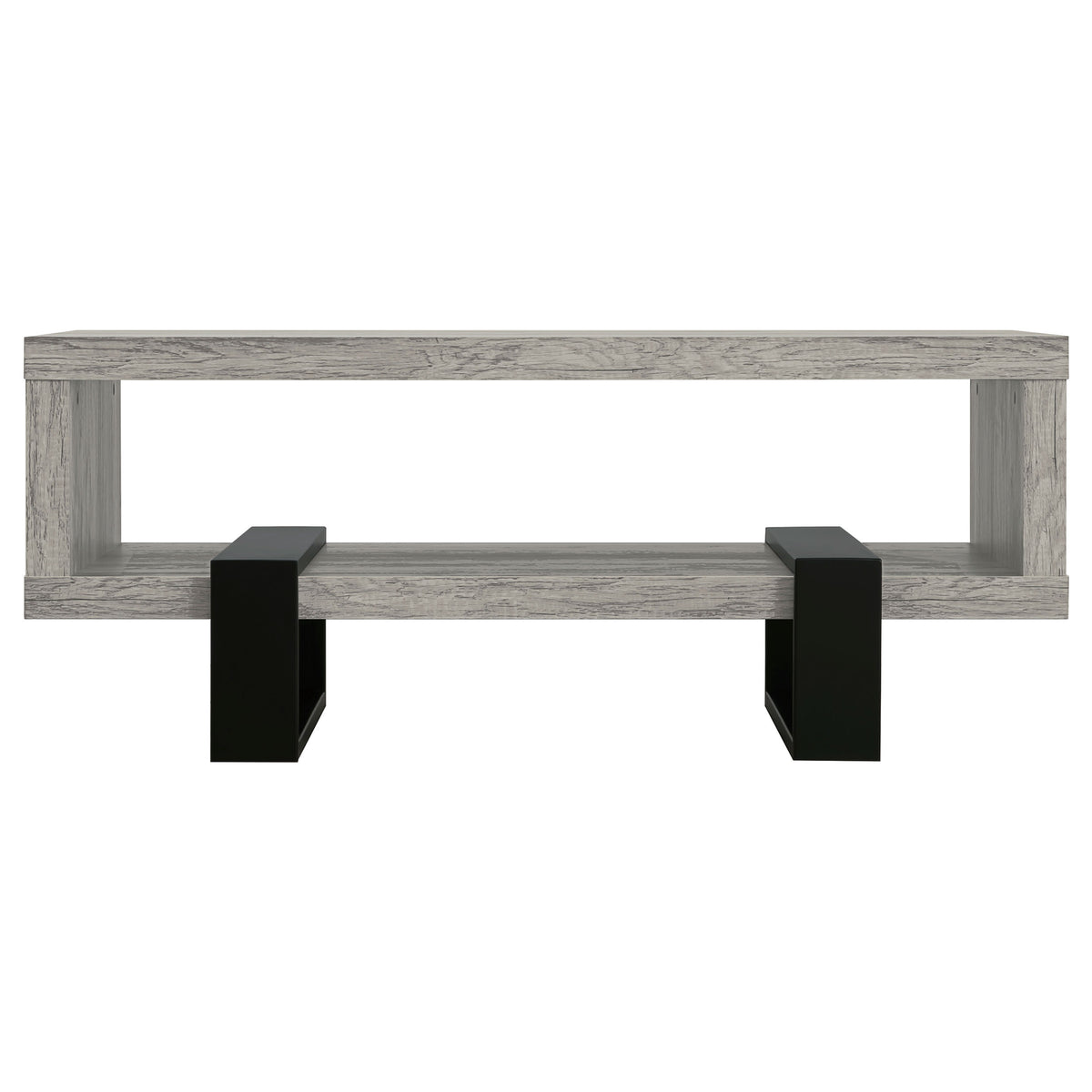 Dinard Engineered Wood Cocktail Coffee Table Grey Driftwood