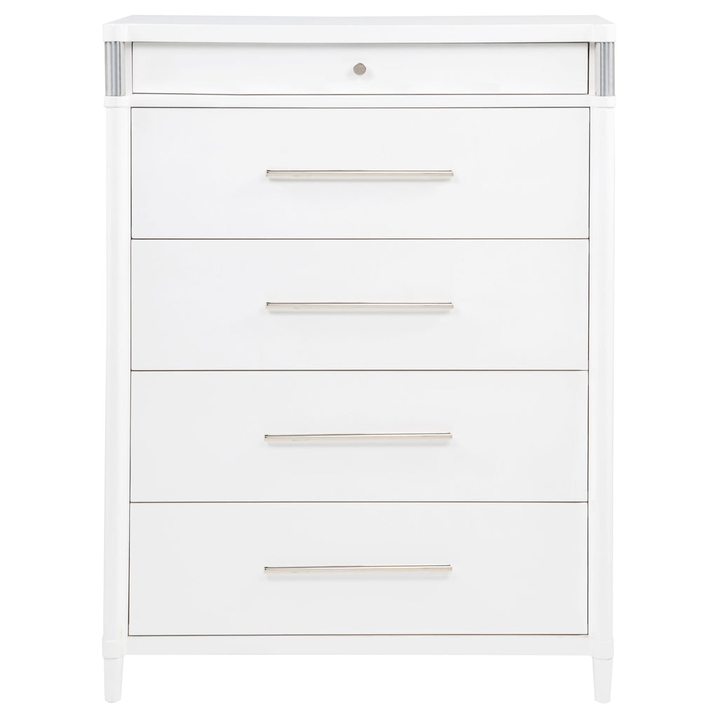 Gracemont 5-drawer Bedroom Chest of Drawers White