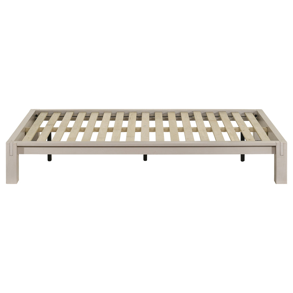 Gislen Twin Easy Assembly Wood Platform Bed White