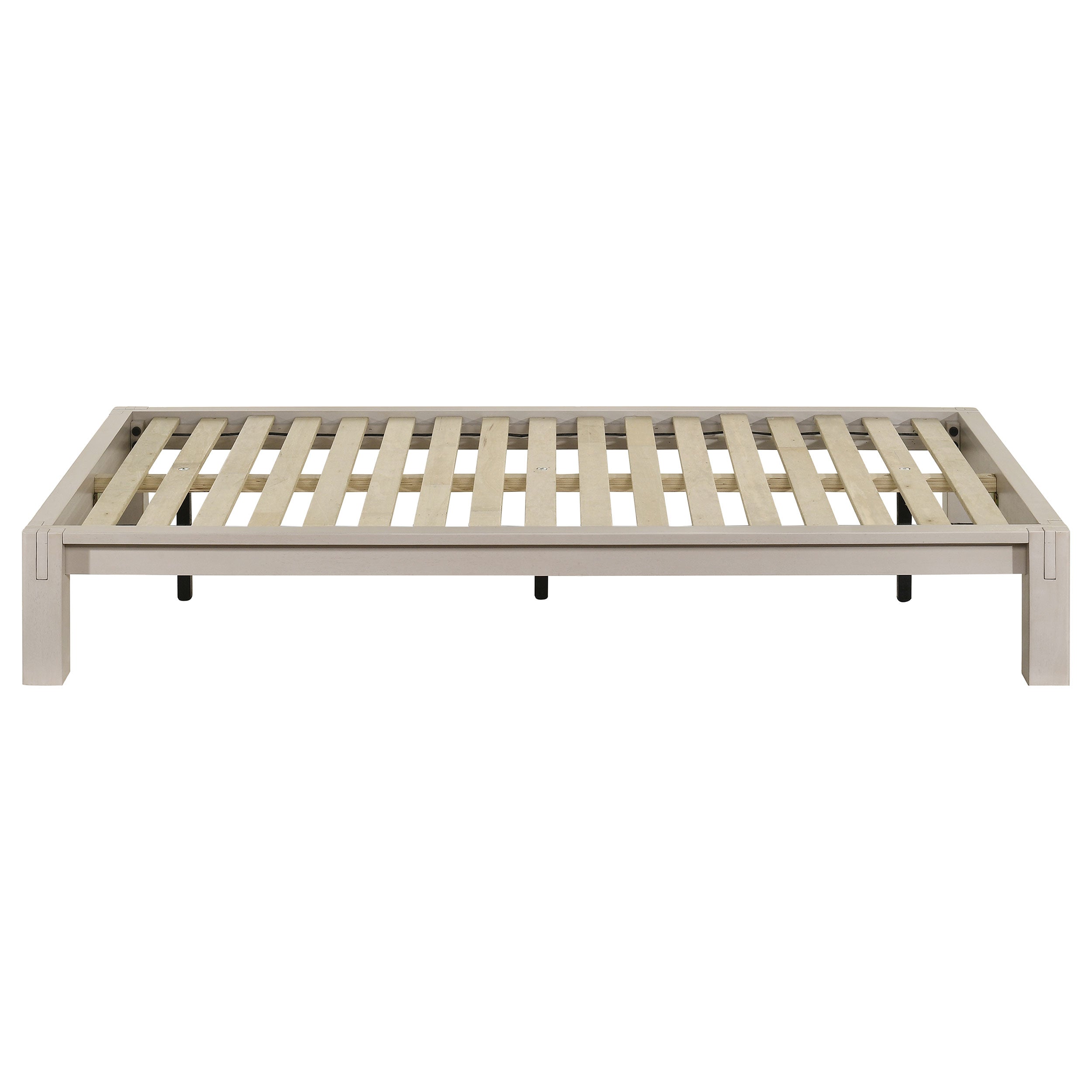Gislen Twin Easy Assembly Wood Platform Bed White