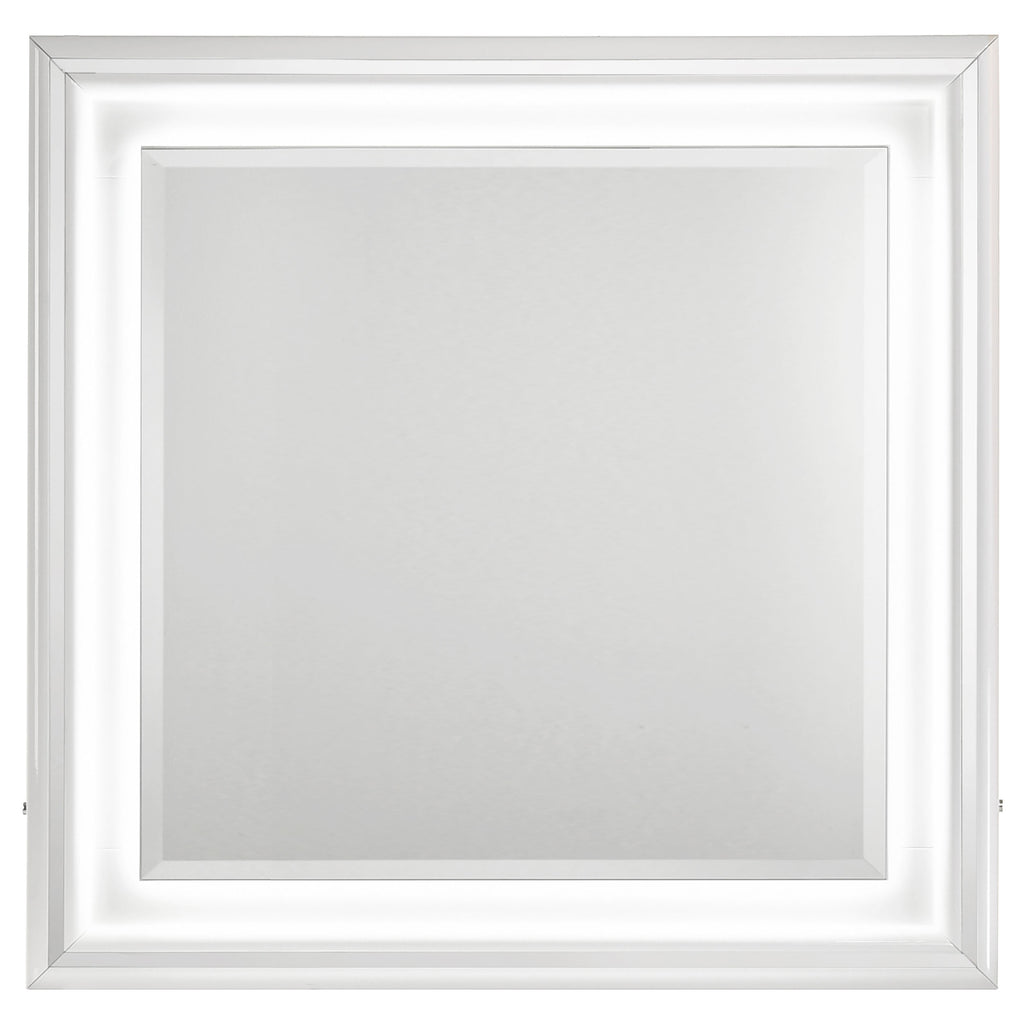 Cassia Dresser Mirror White High Gloss