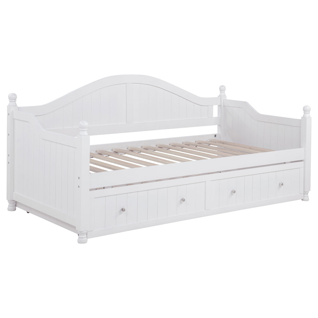 Julie Ann Wood Twin Daybed with Trundle White