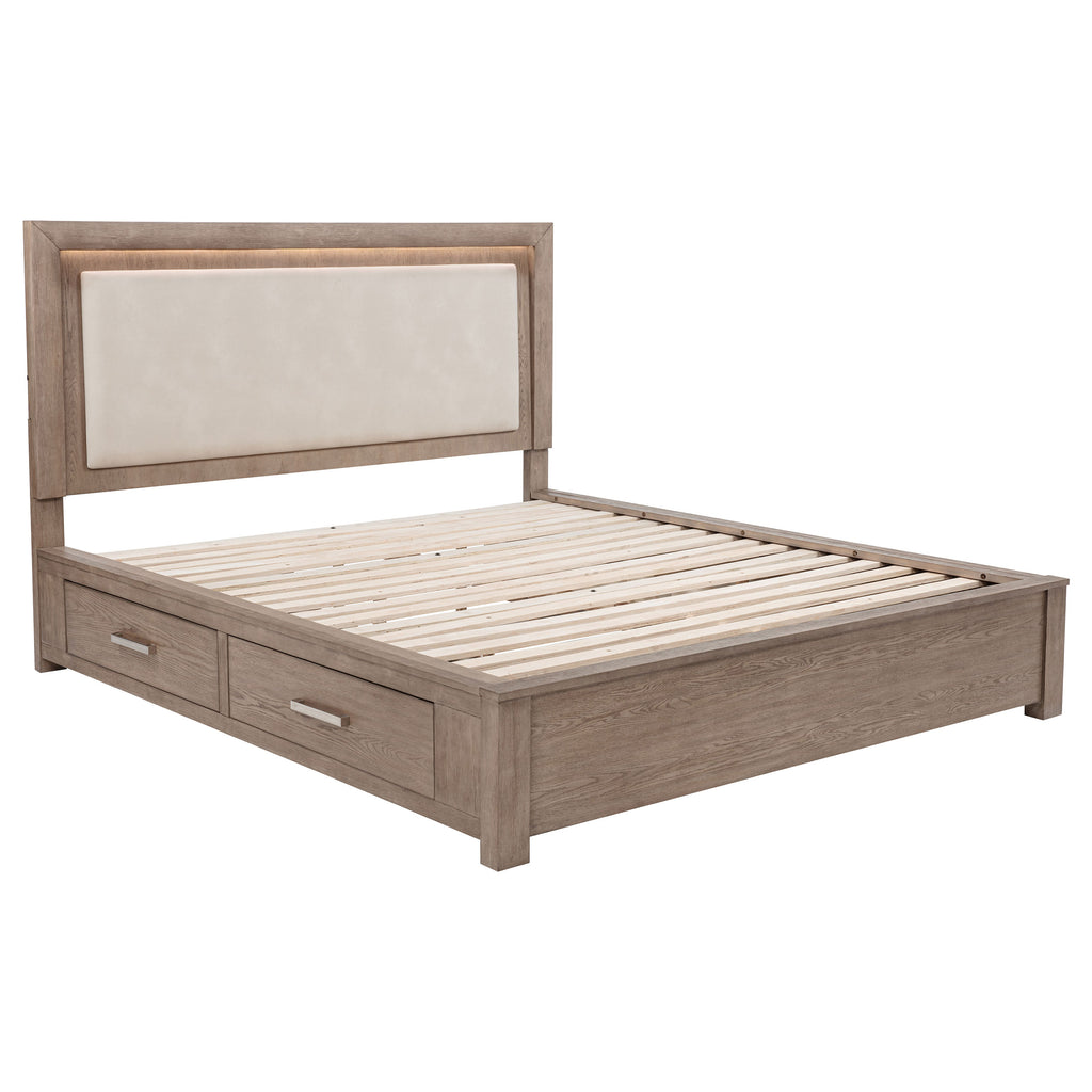 Kenora 5-piece Eastern King Bedroom Set Barley Brown