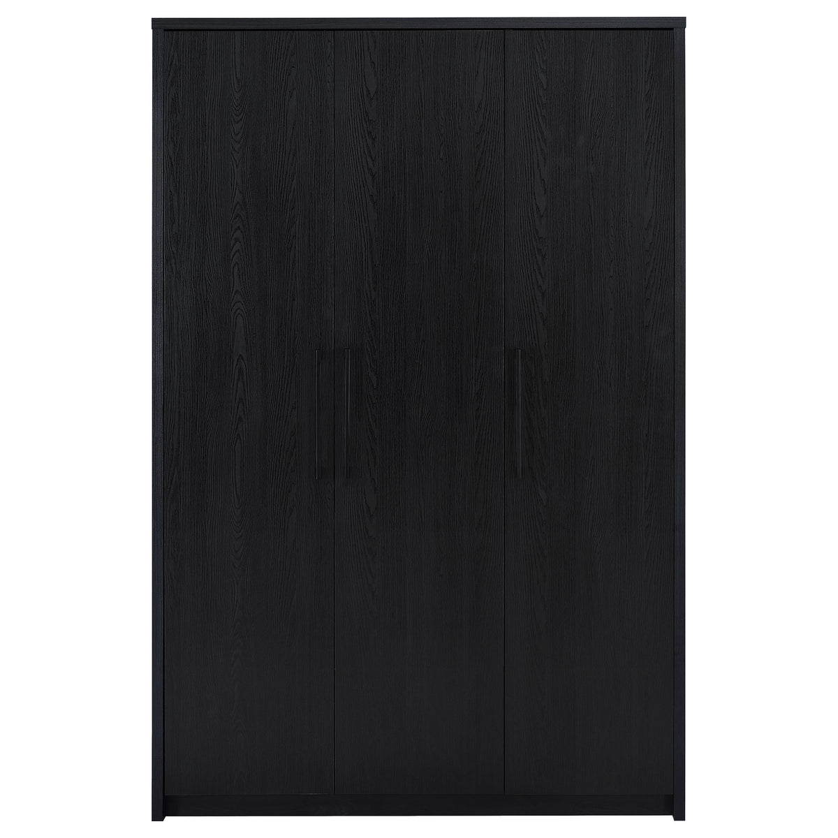 Cerda 3-door Bedroom Wardrobe Storage Cabinet Armoire Black
