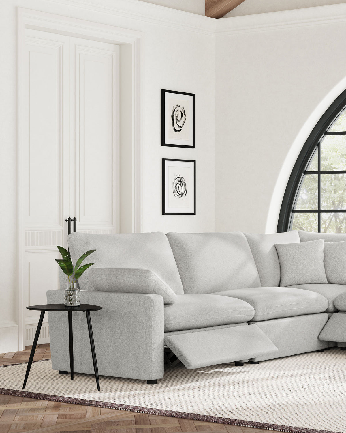 Collins Modular LAF Power Recliner Grey