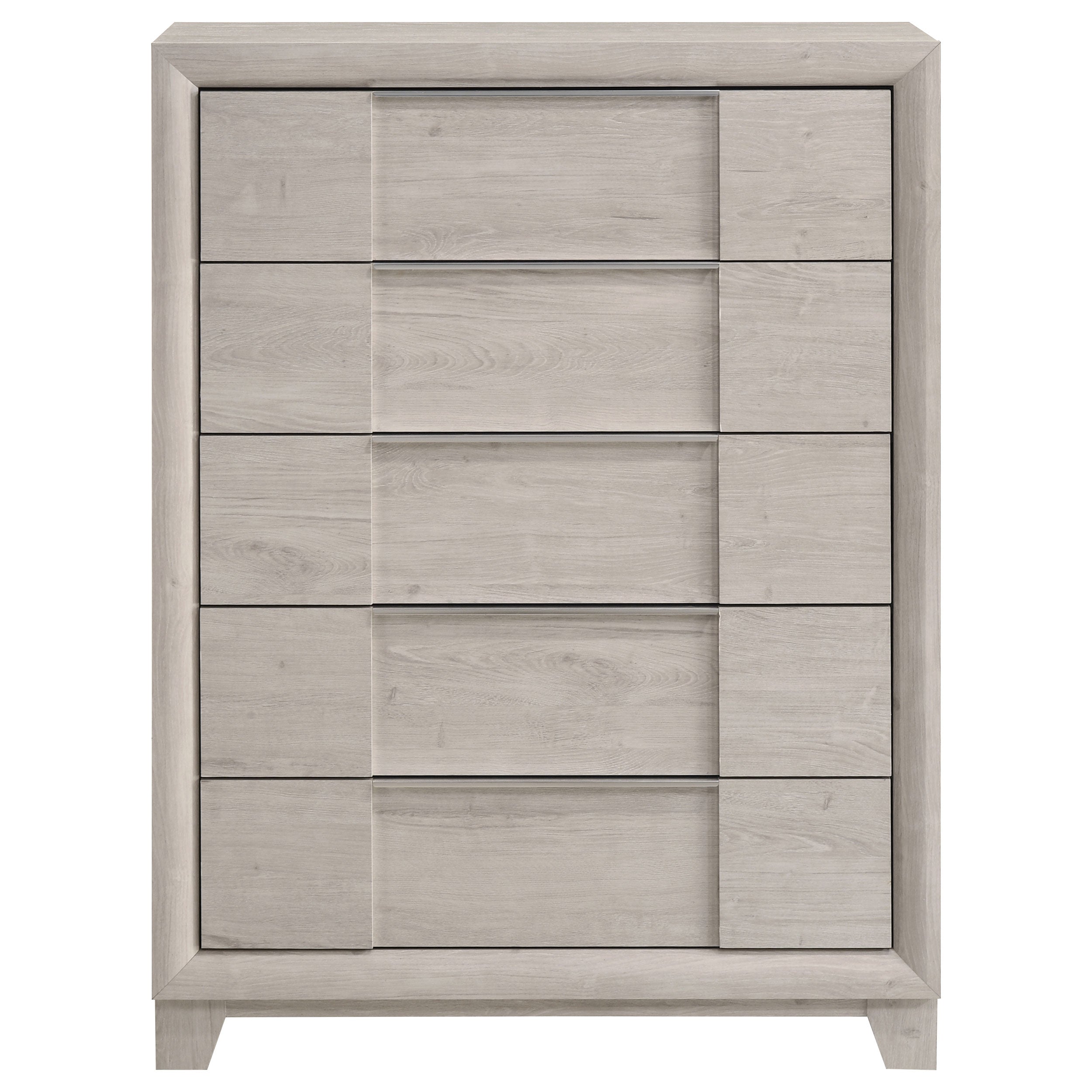 Farre 5-drawer Chest of Drawers Washed Grey