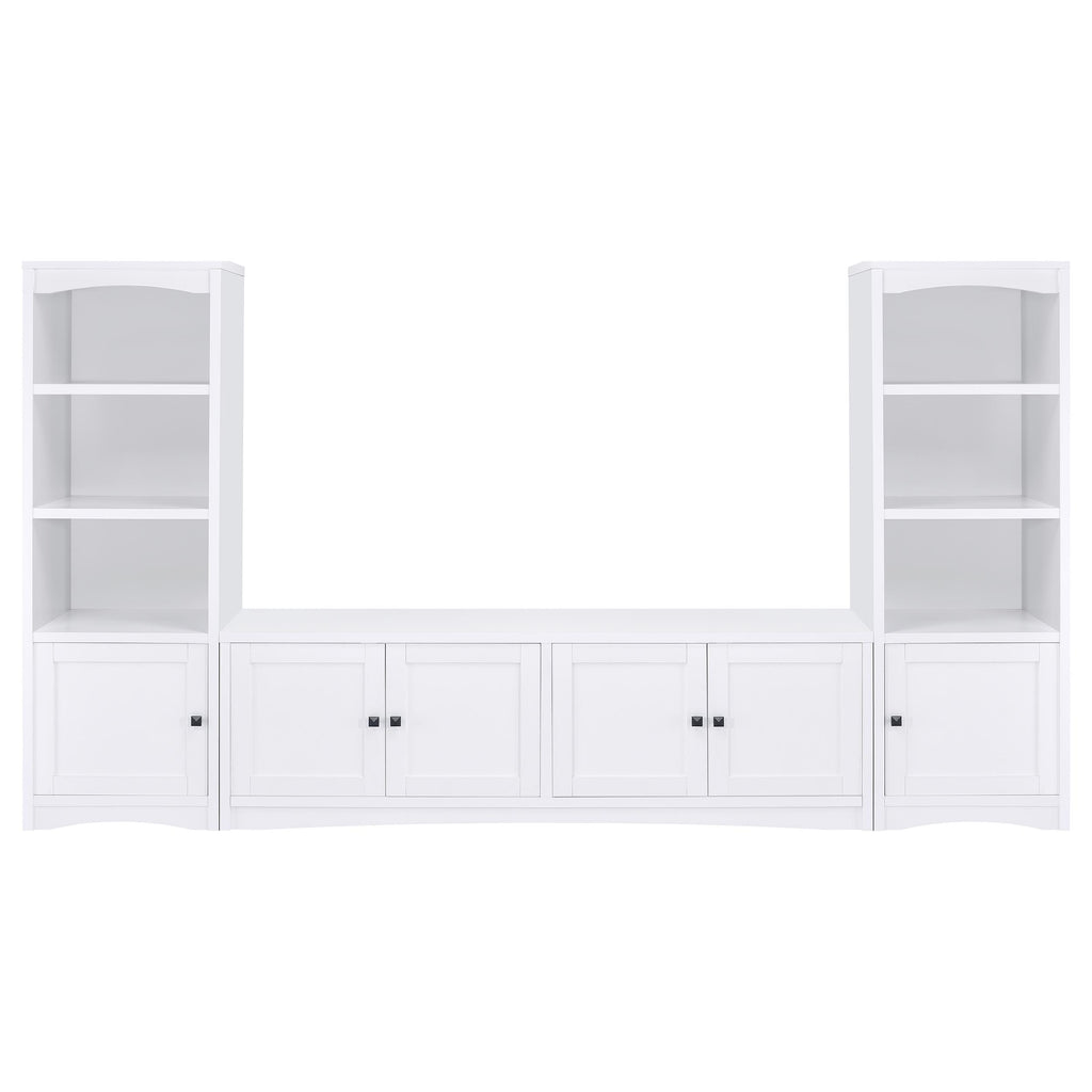 Laughlin 3-piece Entertainment Center TV Stand White