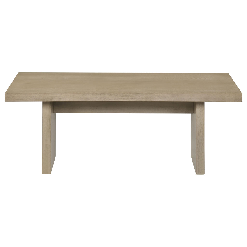 Decker 47-Inch Rectangular Cocktail Coffee Table Natural Oak