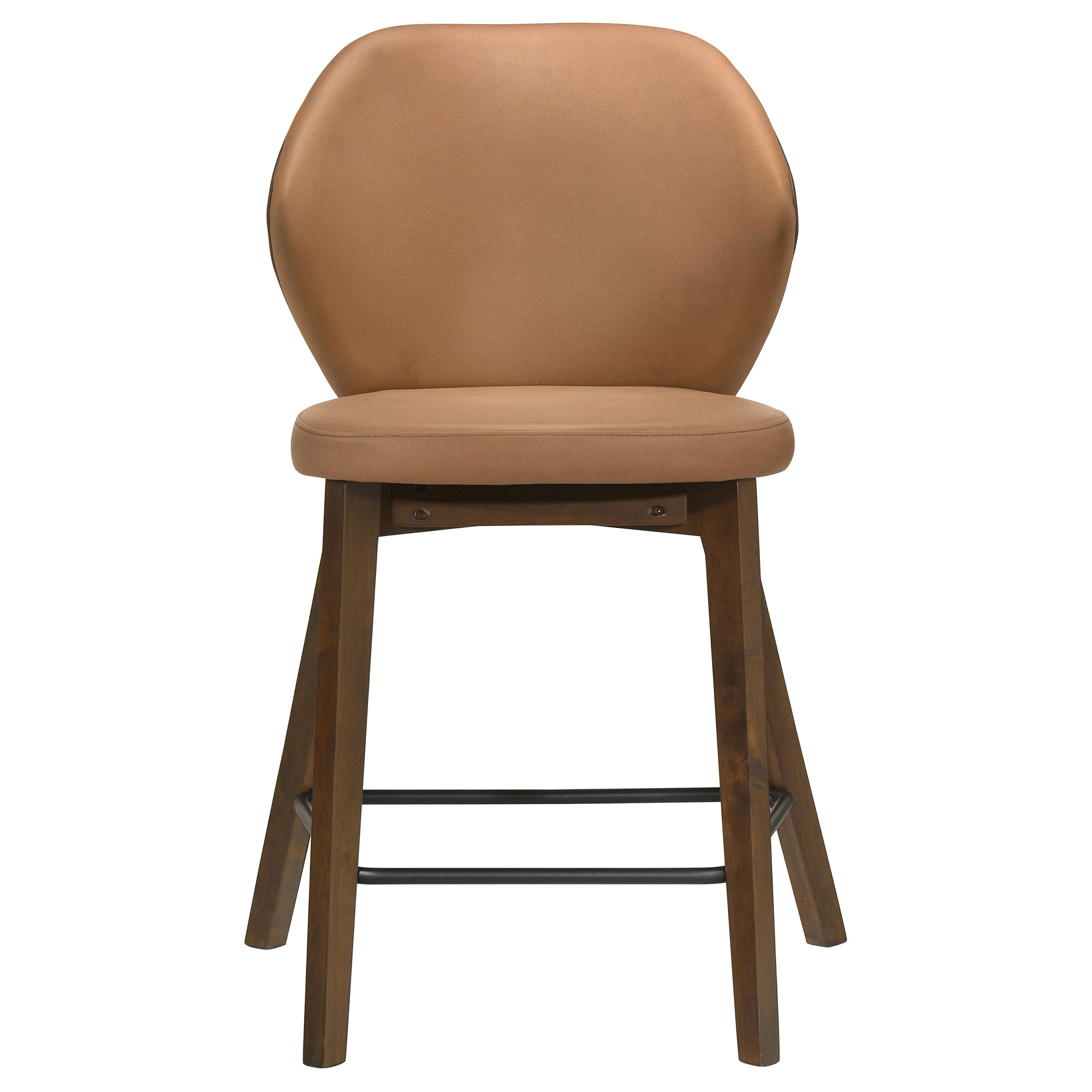 Randolph Upholstered Counter Height Chair Butterscotch and Brown (Set of 2)