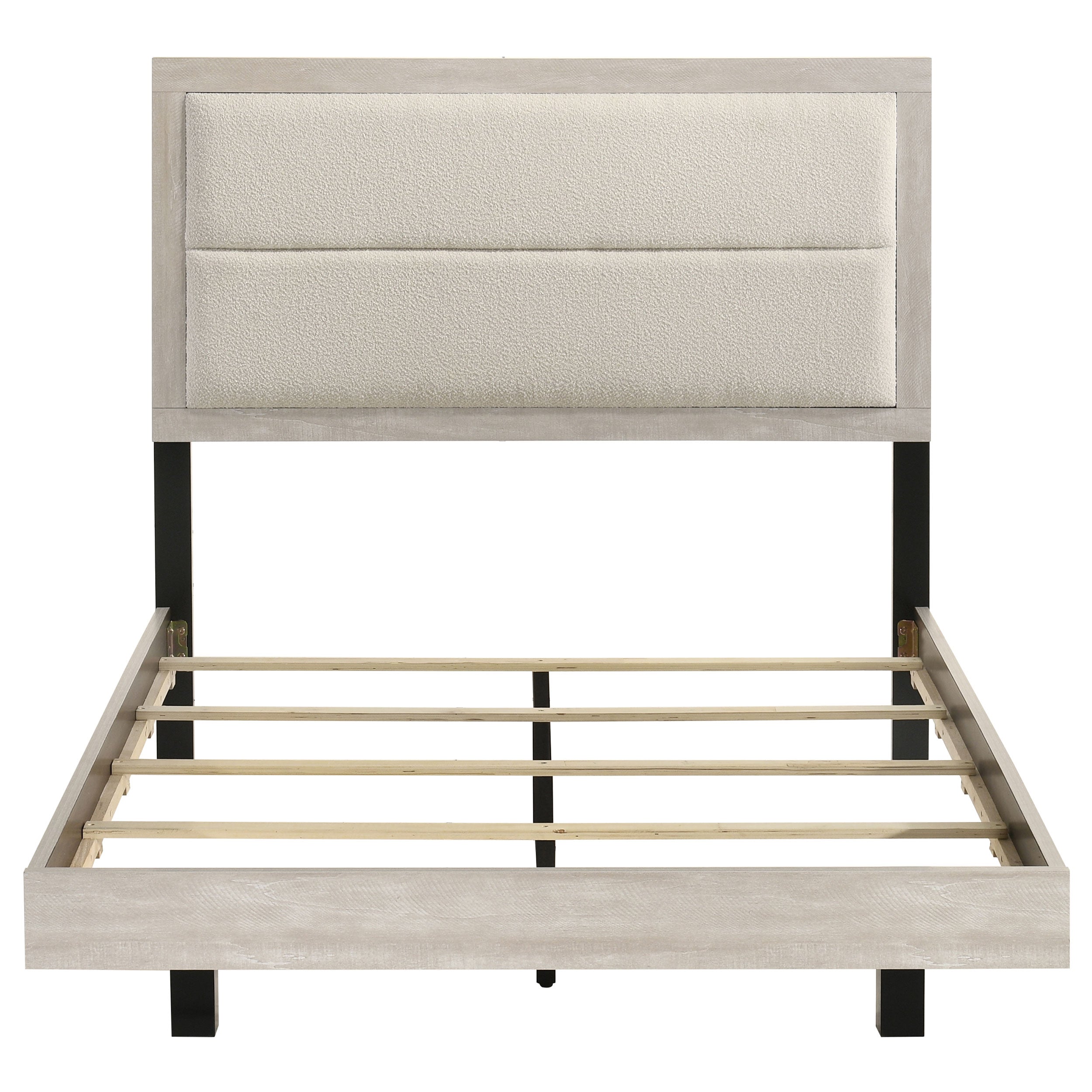 Trenton 54-inch Wood Full Panel Bed Rustic Cream