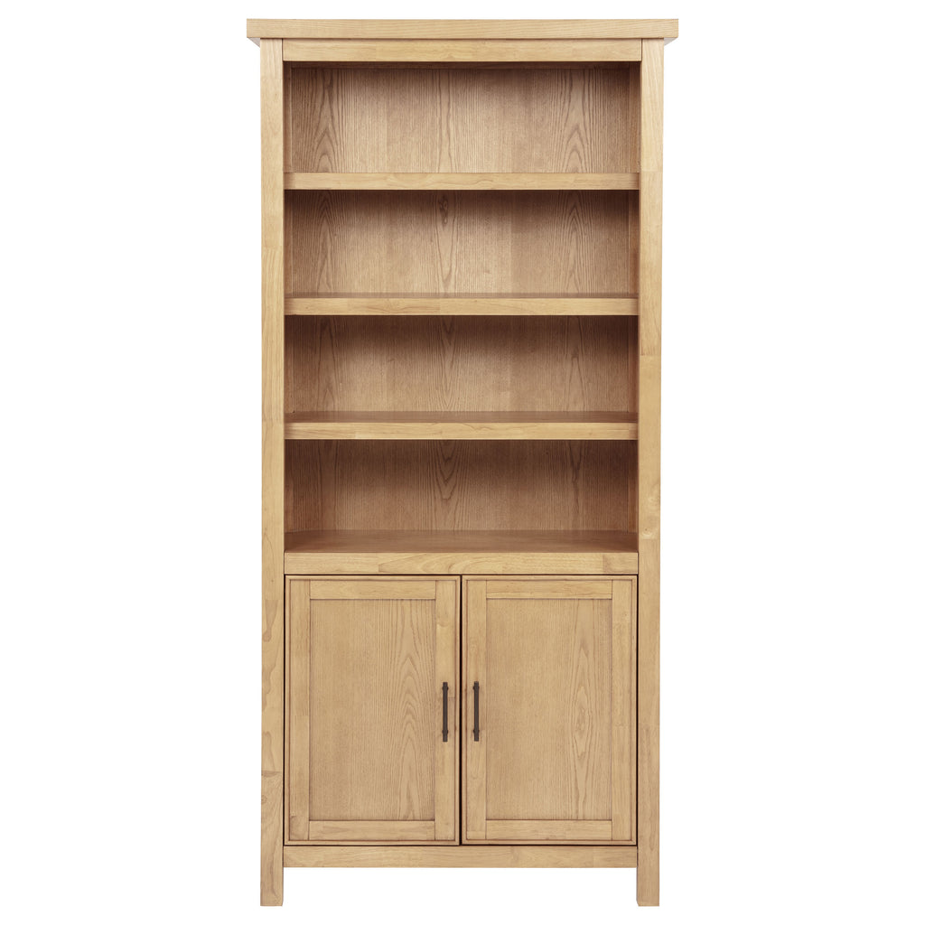 Vermes 72-inch 2-door Home Office Cabinet Bookcase Light Ash