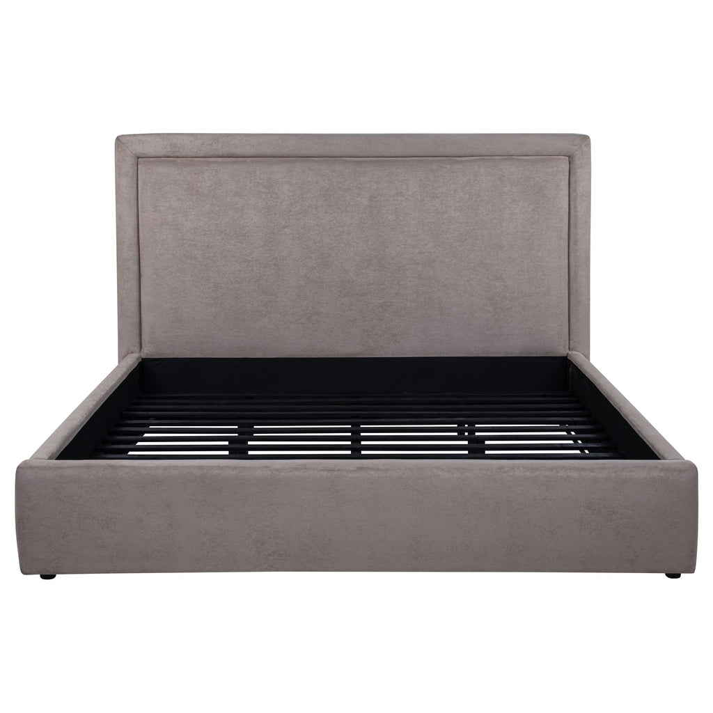 Lawson 54-inch Upholstered Eastern King Platform Bed Mushroom