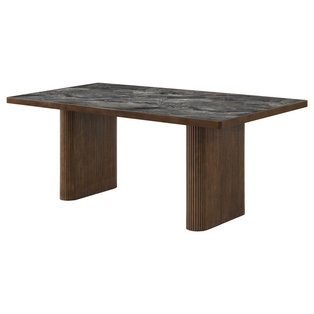 Parry 80-inch Smart Top Paladina Dining Table Dark Walnut