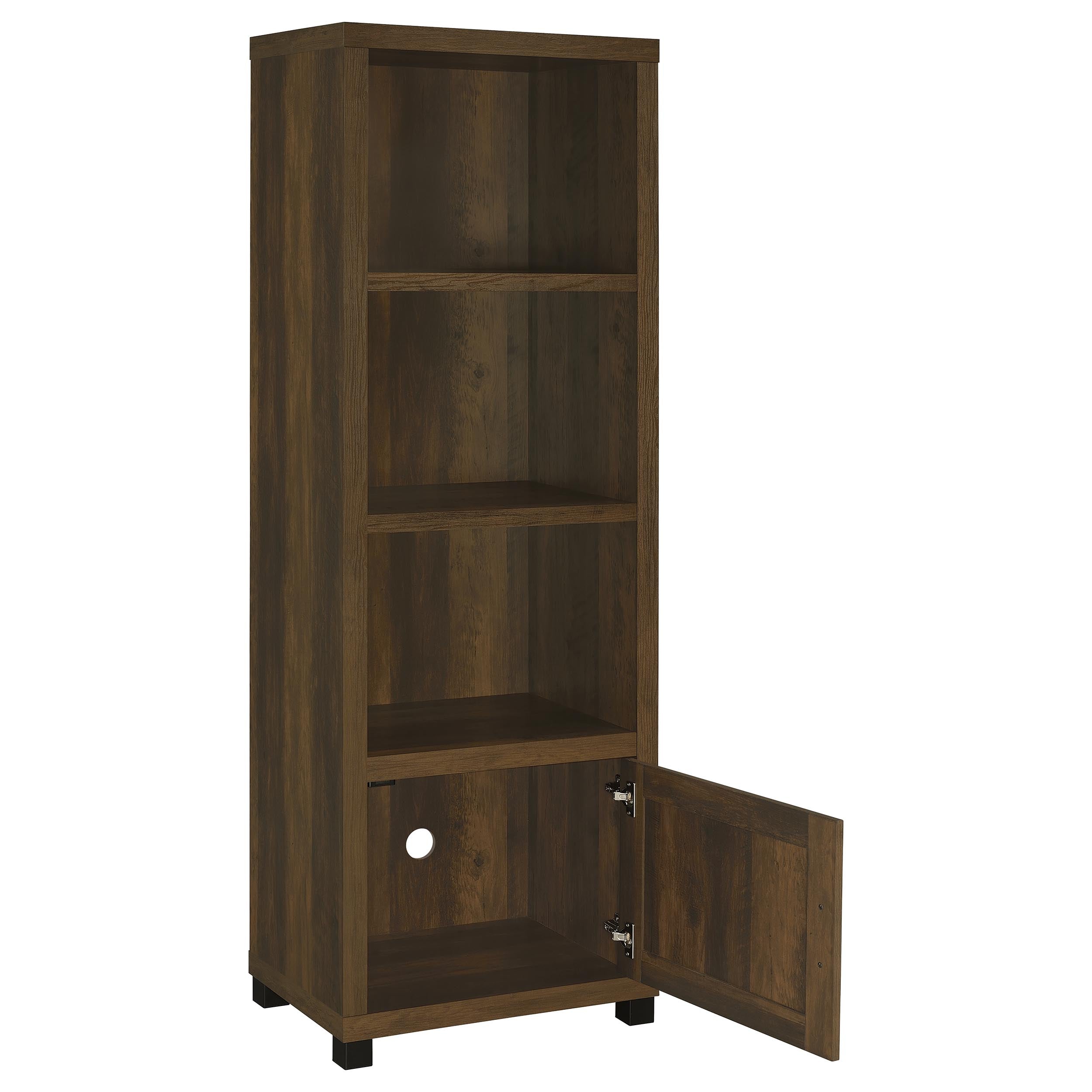 Sachin 3-piece 79-inch TV Entertainment Center Dark Pine
