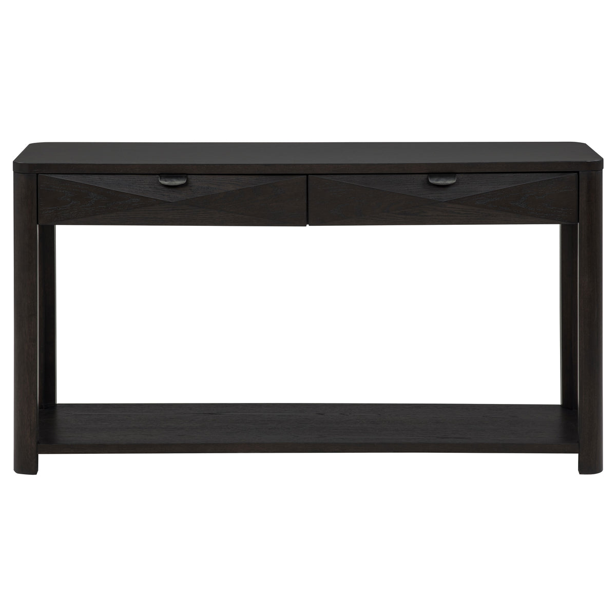Marcelo Sofa Console Table with 2 Drawers and Shelf Coffee