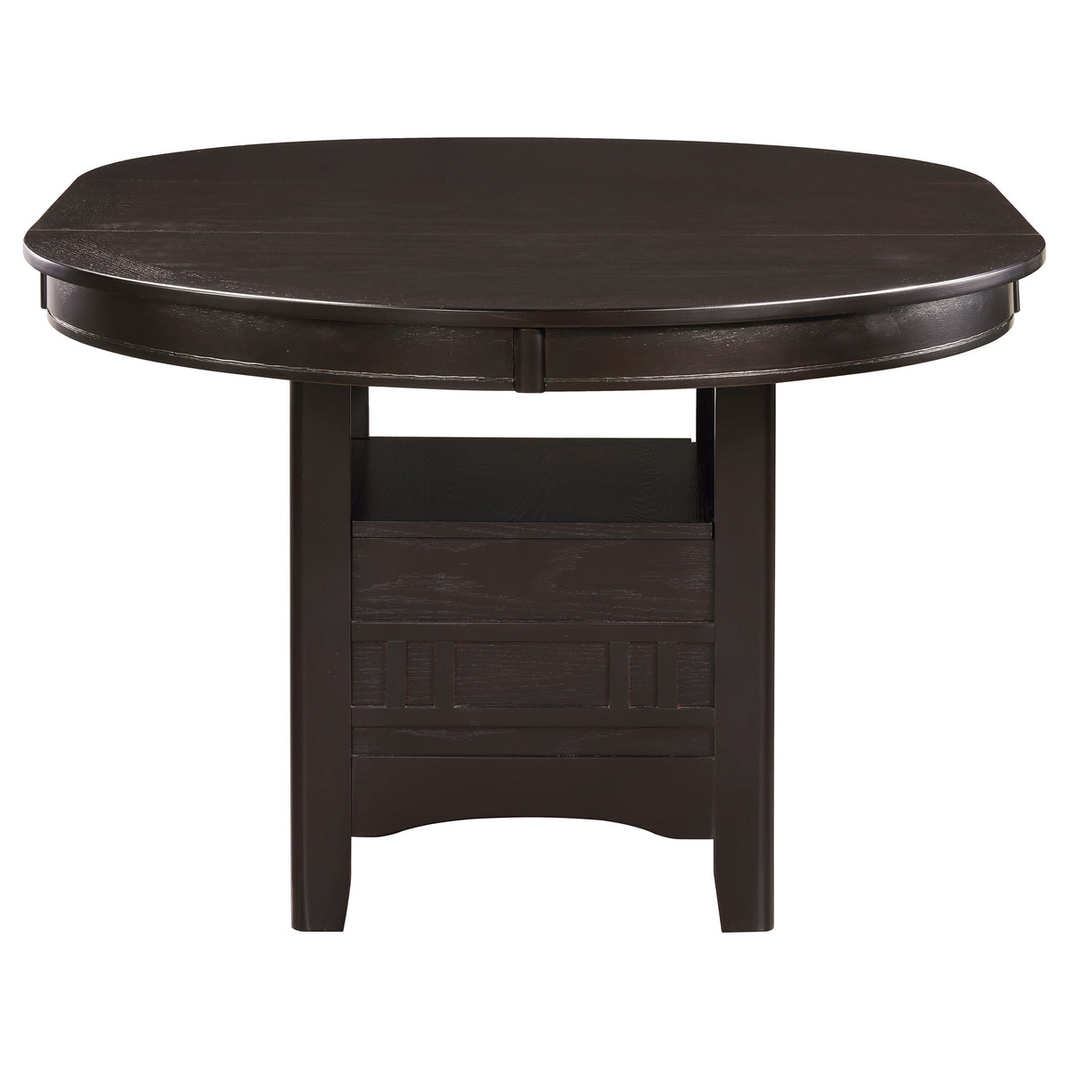 Lavon Oval 60-inch Wood Extension Leaf Dining Table Espresso