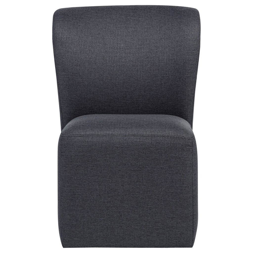 Jaelynn Upholstered Parsons Dining Side Chair Charcoal (Set of 2)