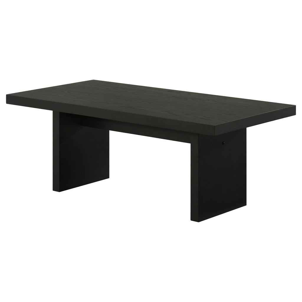 Decker 47-Inch Rectangular Cocktail Coffee Table Black