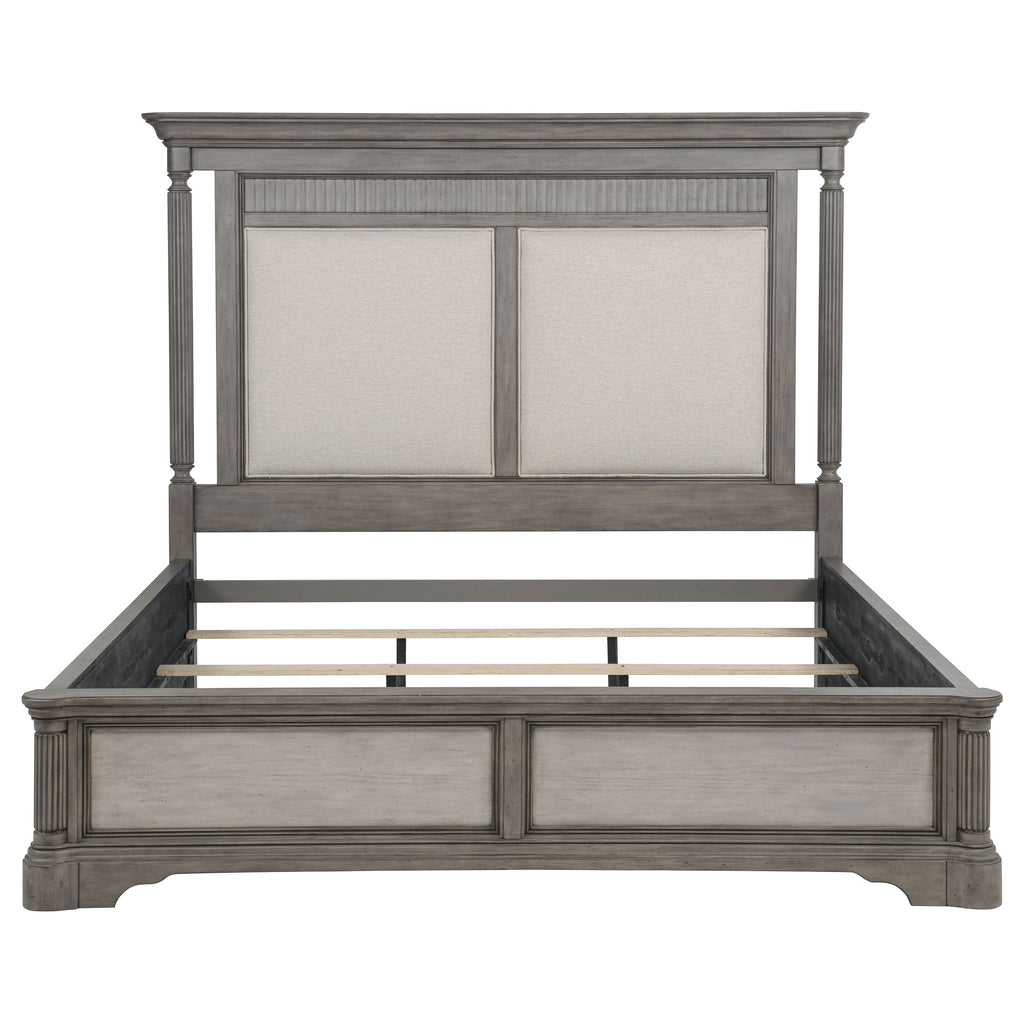 Cresswell 5-piece Eastern King Bedroom Set Weathered Taupe