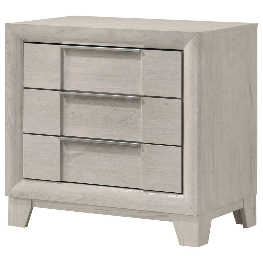 Farre 2-drawer Nightstand Bedside Table Washed Grey