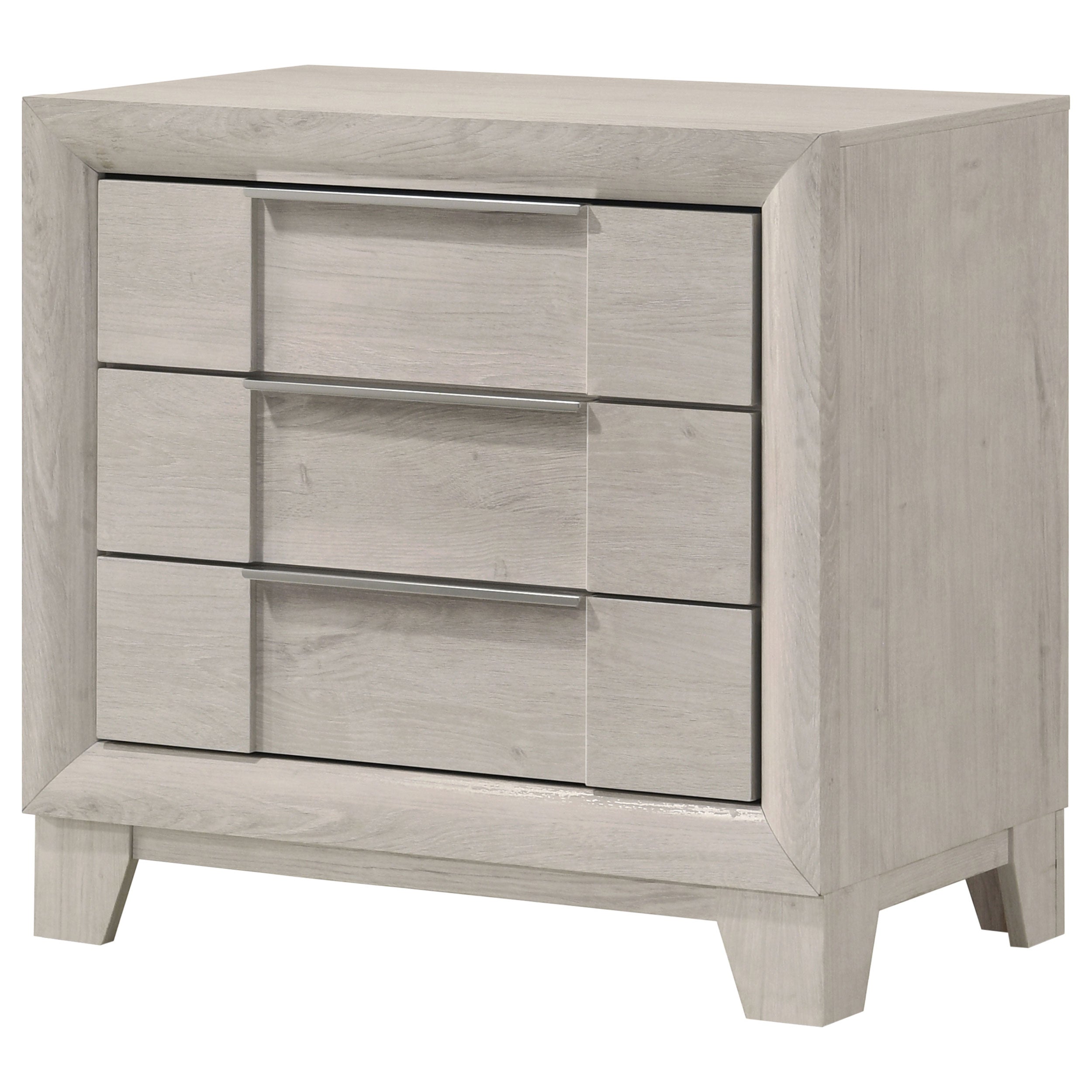 Farre 2-drawer Nightstand Bedside Table Washed Grey