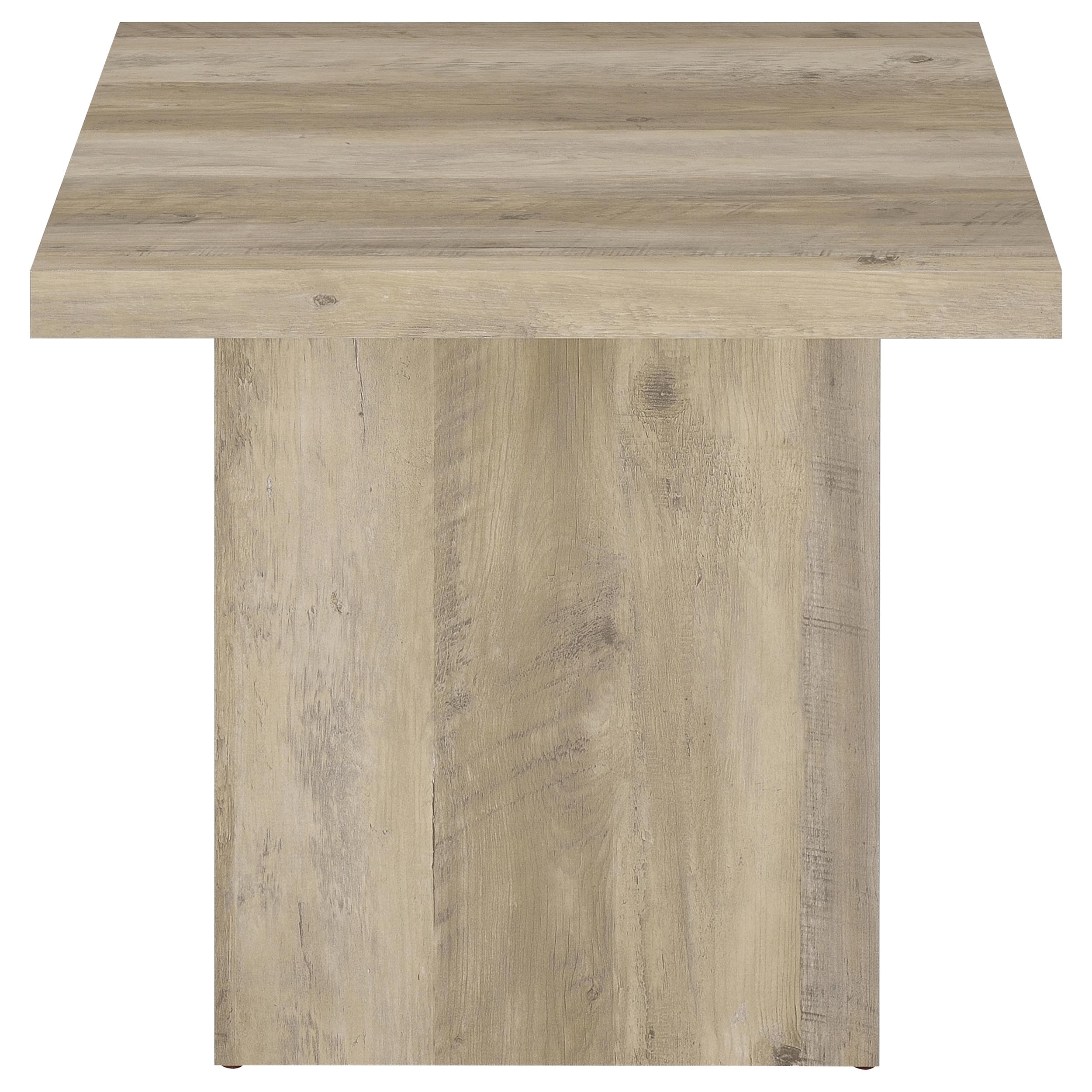 Devar 3-piece Square Coffee End Table Set Distressed Pine