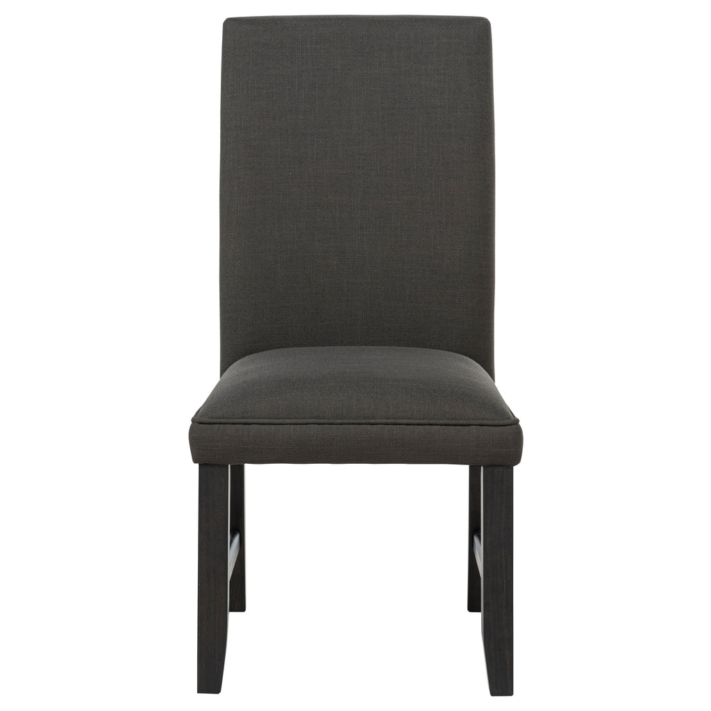 Berning Fabric Upholstered Parson Side Chair Charcoal (Set of 2)