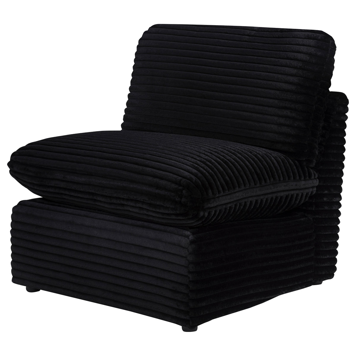 Collins Modular Armless Chair Black