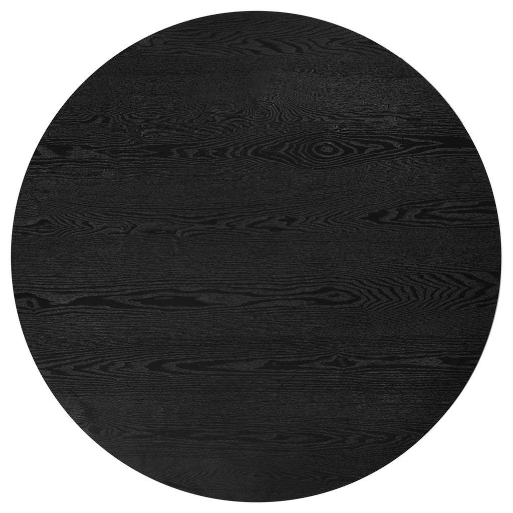 Hamlyn 5-piece Round Wood Dining Set Cream and Black