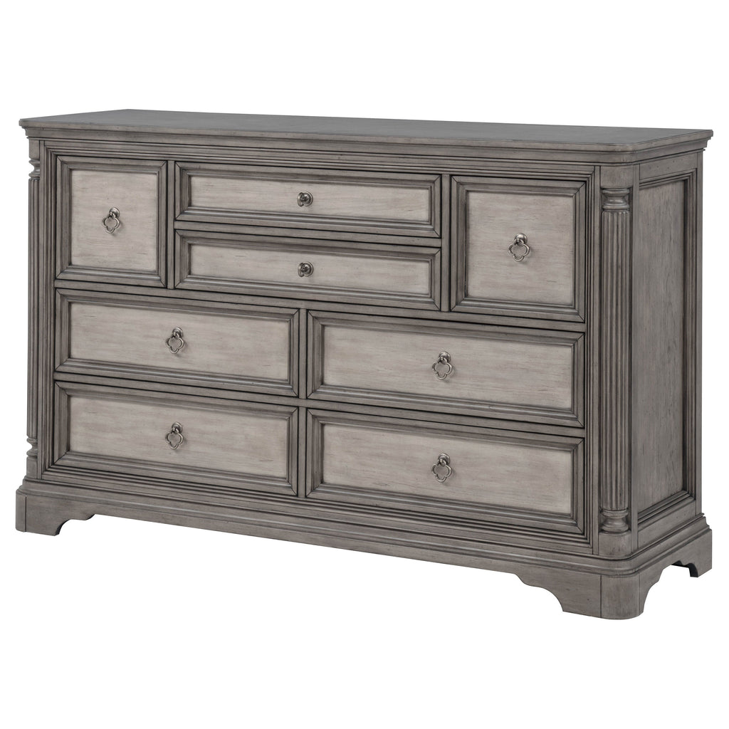 Cresswell 8-drawer Bedroom Dresser Weathered Taupe