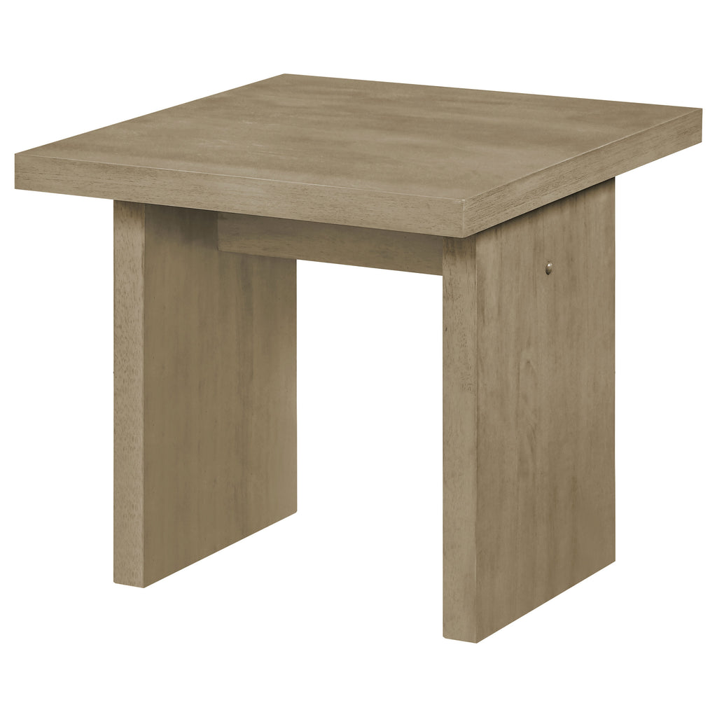 Decker Square Occasional Side End Table Natural Oak